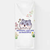 Zachte Esthetische Hamster Banner (Verticaal)