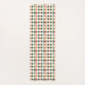 Zachte Evergroene Gingham Monogram Yogamat (Achterkant)
