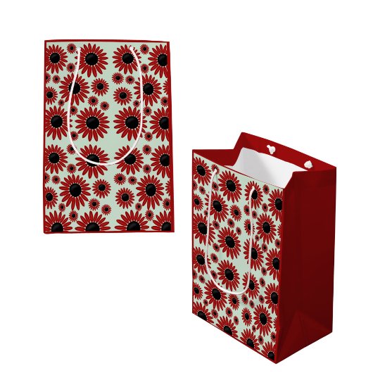 Zachte Express Bloemen Fluwelen Medium Cadeauzakje