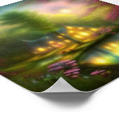 Zachte fantasie cottage poster (Hoek)
