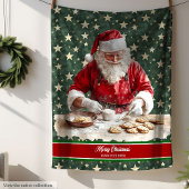 Zachte feestelijke deken met Retro Santa Print