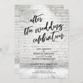 Zachte Feestelijke Viering Na de Bruiloft Industri Kaart (Voorkant / Achterkant)