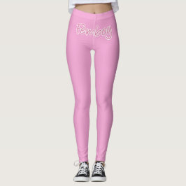 Zachte Femboy Sissy Roze Leggings