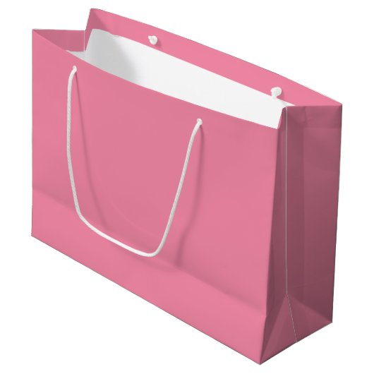 Zachte Flamingo Roze Grote Gift Bag Groot Cadeauzakje (Voorkant Gekanteld)