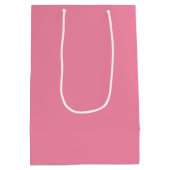 Zachte Flamingo Roze Medium Gift Bag Medium Cadeauzakje (Achterkant)