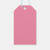 Zachte Flamingo Roze Verjaardagsharten Cadeau Labe Cadeaulabel (Achterkant)