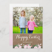 Zachte flessen Burlap | Pasfoto Feestdagenkaart (Voorkant / Achterkant)