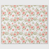 Zachte Floral Cadeaupapier (Vlak)