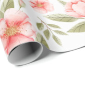 Zachte Floral Cadeaupapier (Rol Hoek)