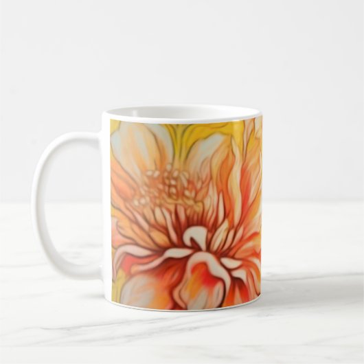 Zachte Floral Koffiemok (Links)