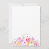 Zachte Floral, kom en ga Vrijgezellenfeest Kaart (Achterkant)