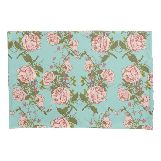 Zachte Floral Kussensloop (Voorkant-Links)