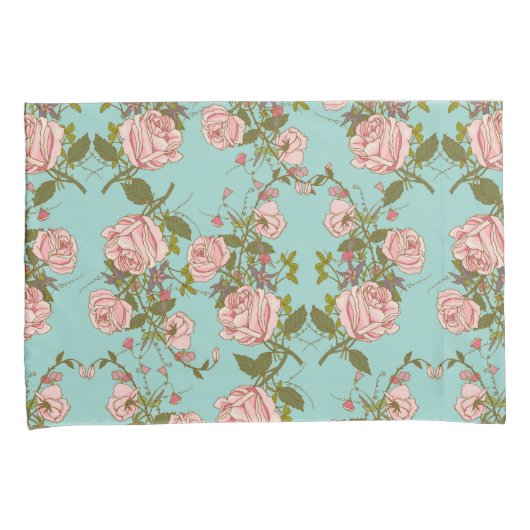 Zachte Floral Kussensloop (Voorkant-Rechts)