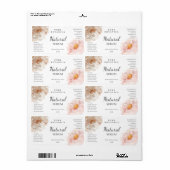 Zachte Floral Pink Face Serum Labels (Full Sheet)