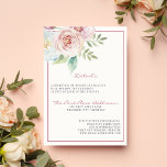 Zachte Floral Romantic Pink Greenery Mauve Wedding Informatiekaartje<br><div class="desc">Een prachtige tussenvoegsel om alle details te plaatsen die niet zijn opgenomen op de trouwuitnodiging of de rsvp-kaart, zoals de ontvangstinformatie of de trouwwebsite. Perfect coördineert met het Zachte Floral collectie. Dit is een mix of luciferend collectie. Neem contact met mij op als u wilt helpen bij het aanpassen van...</div>