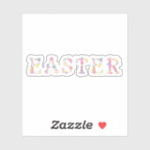 Zachte Floral roze paaswijn-Sticker Sticker (Vel)