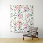 Zachte Floral Wandkleed (In situ)