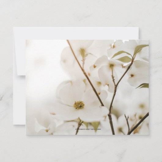 Zachte Floral Wedding RSVP-reactiekaart RSVP Kaartje (Achterkant)