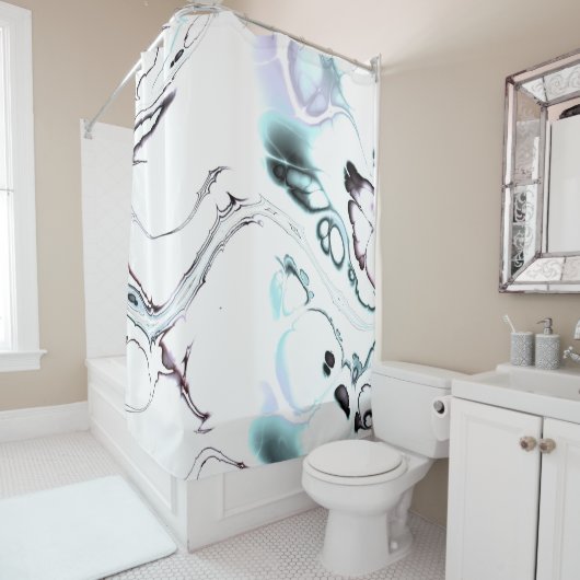 zachte fractal 2 douchegordijn (In situ)