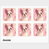 Zachte Franse Bulldog Liefde Sticker (Vel)
