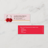 Zachte fruittelers met dunne visitekaartje (Voorkant / Achterkant)