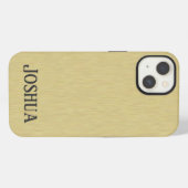 Zachte Geborstelde Goud Design iPhone 4 Hoes Hoesje (Achterkant horizontaal)