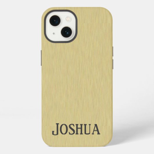 Zachte Geborstelde Goud Design iPhone 4 Hoes Hoesje (Achterkant)