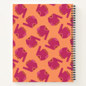 Zachte gebreide roze truien bedrijf notitieboek (Achterkant)