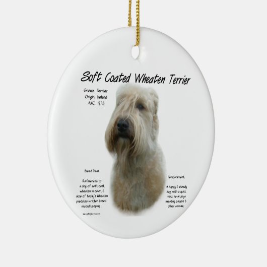 Zachte gecoate tarwedrager Geschiedenis Ontwerp Keramisch Ornament (Rechts)