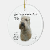 Zachte gecoate tarwedrager Geschiedenis Ontwerp Keramisch Ornament (Links)