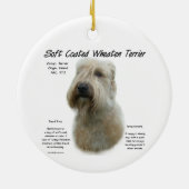 Zachte gecoate tarwedrager Geschiedenis Ontwerp Keramisch Ornament (Achterkant)