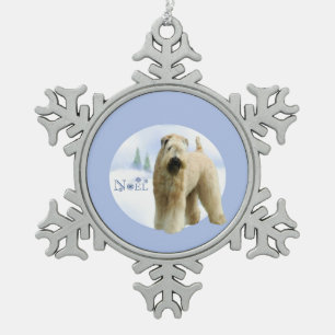 Zachte gecoate tarwedrager Noel Sleutelhanger Tin Sneeuwvlok Ornament