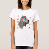 Zachte gecoate tarwedrager Santa Paws T-shirt (Voorkant)