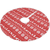 Zachte gecoate tarweterrasjes Kerstpatroon Kerstboom Rok (Gekanteld)