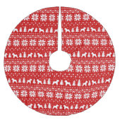 Zachte gecoate tarweterrasjes Kerstpatroon Kerstboom Rok (Voorkant)