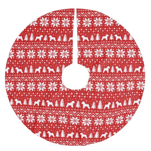 Zachte gecoate tarweterrasjes Kerstpatroon Kerstboom Rok (Voorkant)