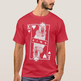 Zachte gecoate tarweterrier koning van de harten g t-shirt