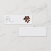 Zachte gecoate tarweterriër puppy mini visitekaartje (Voorkant / Achterkant)