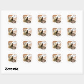 Zachte gecoate tarweterriër Turkije Ronde Sticker (Vel)