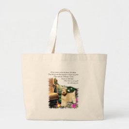 Zachte Gecoate Wheaten Terrier Kunst Geschenken Grote Tote Bag