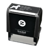 Zachte gecoate Wheaten Terrier retouradres Zelfinktende Stempel (Product)