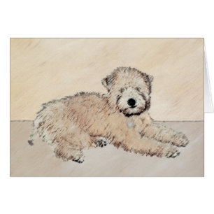 Zachte gecoate Wheaten Terrier schilderij Originel