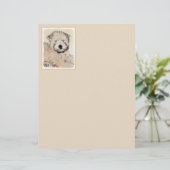 Zachte gecoate Wheaten Terrier schilderij Originel