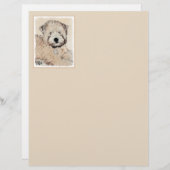 Zachte gecoate Wheaten Terrier schilderij Originel