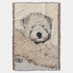 Zachte gecoate Wheaten Terrier schilderij Originel Deken