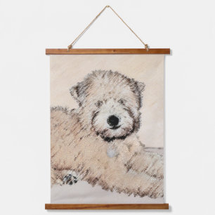 Zachte gecoate Wheaten Terrier schilderij Originel Hangend Wandkleed