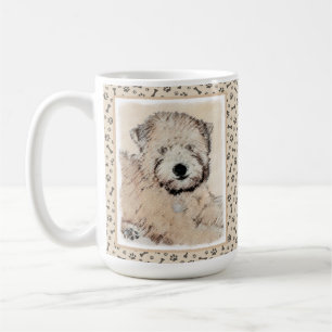 Zachte gecoate Wheaten Terrier schilderij Originel Koffiemok