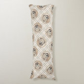 Zachte gecoate Wheaten Terrier schilderij Originel Lichaamskussen (Voorkant Verticaal)