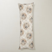 Zachte gecoate Wheaten Terrier schilderij Originel Lichaamskussen (Achterkant (Verticaal))