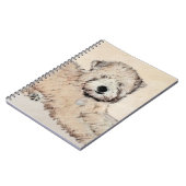 Zachte gecoate Wheaten Terrier schilderij Originel Notitieboek (Linkerzijde)